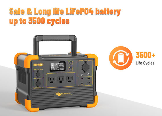 เครื่องกําเนิดพลังแสงอาทิตย์แบบแบตเตอรี่ลิตியம்ภายนอก พร้อมจอ LCD แพเนลพลังแสงอาทิตย์สูงถึง 300W
