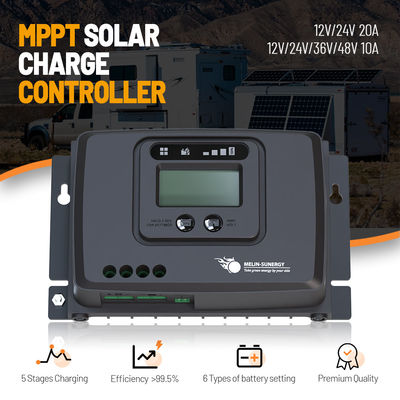 ราคาดี เครื่องควบคุมการชาร์จแสงอาทิตย์แบบดิจิตอล Smart RV MPPT 12V / 24V การติดตั้งพื้นผิว ออนไลน์