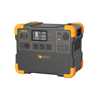 เครื่องกำเนิดไฟฟ้าพลังงานแสงอาทิตย์แบบพกพา แบตเตอรี่ลิเธียม 1536Wh ชาร์จไฟเต็มใน 2 ชั่วโมง และน้ำหนักเบาเพียง 18 กก.