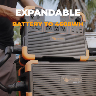 ราคาดี เครื่องกำเนิดไฟฟ้าโซลาร์เซลล์ UPS 2200W พร้อมแบตเตอรี่ LiFePO4 1536Wh, อินพุตโซลาร์เซลล์ 600W และดีไซน์น้ำหนักเบา 18 กก. ออนไลน์