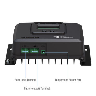 จอ LCD 5 ขั้นตอน RV เครื่องควบคุมการชาร์จแสงอาทิตย์ 12V/24V/36V/48V AGM GEL WET แคลเซียม LiFePO4 LTO LCO