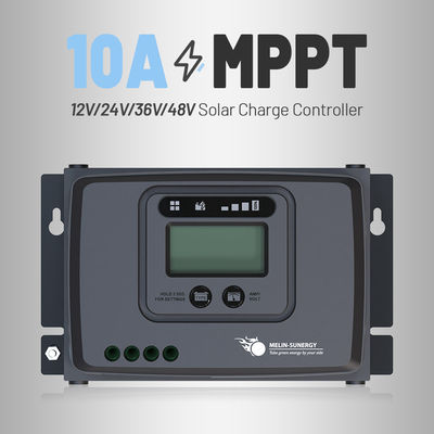 10A โซลาร์ MPPT การควบคุมการชาร์จ ด้วยความแรงกดไฟเข้า 100V ป้องกัน IP43