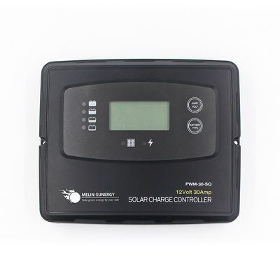 PWM 30A เครื่องควบคุมการชาร์จแสงอาทิตย์ดิจิตอล 12V 24V สําหรับแบตเตอรี่ AGM และ LiFePO4
