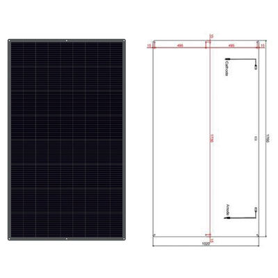 ราคาดี 12V 100W Ultra Thin Semi Flexible Monocrystalline Solar Panel พร้อมเคลือบ ETFE ออนไลน์