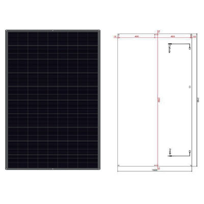 แผนแสงอาทิตย์ซัลฟเล็กซิบ 100W 12V MC4 Output แผนแสงอาทิตย์ยืดหยุ่นสําหรับคาราวาน