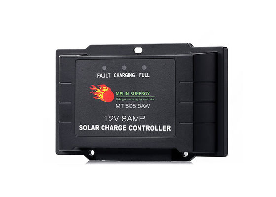 ราคาดี 8A Smart PWM Solar Charge Controller IP65 เครื่องควบคุมการชาร์จแสงอาทิตย์กันน้ํา 12V ออนไลน์