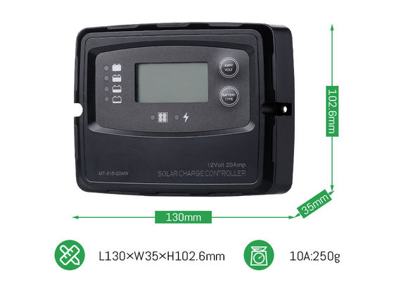 20A 12V 24V Smart PWM Digital Solar Charge Controller สําหรับแผ่นแสงอาทิตย์ แบตเตอรี่ LiFePO4