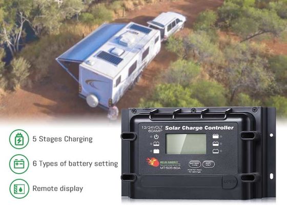 เครื่องควบคุมพลังงานแสงอาทิตย์ดิจิตอล 12V 24V PWM พร้อม BMS Wake Up