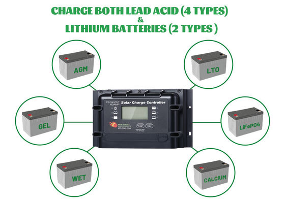ราคาดี อินเทลเลนท์ สีดํา PWM โซลารีกูเลเตอร์ 60A IP22 กับรีโมทดิสเพลย์ ออนไลน์