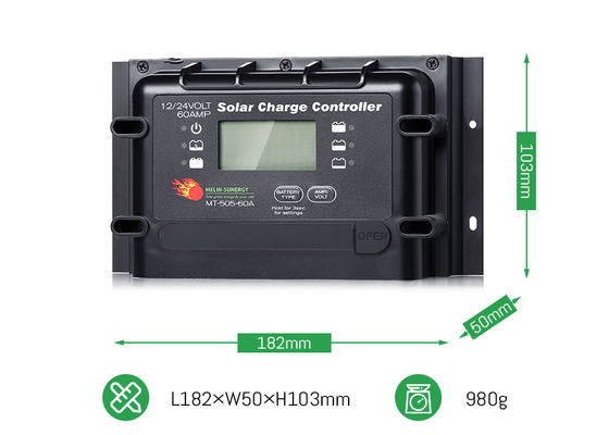 ราคาดี 12V 24V 60A เครื่องควบคุมระบบแสงอาทิตย์ดิจิตอลแรงหนัก ด้วยพลังงานไฟฟ้าไฟฟ้าไฟฟ้าสูงสุด 2280W ออนไลน์