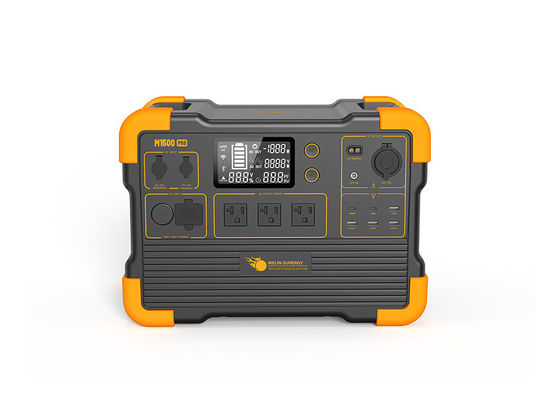 เครื่องกําเนิดพลังแสงอาทิตย์แบบพกพา 2000W UPS ด้วยความจุแบตเตอรี่ 1450Wh