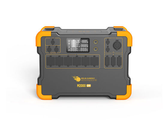 อินเวอร์เตอร์คลื่นไซน์บริสุทธิ์ แบตเตอรี่ลิเดียมพกพา เครื่องกําเนิดแสงอาทิตย์ 1200W แผ่นแสงอาทิตย์