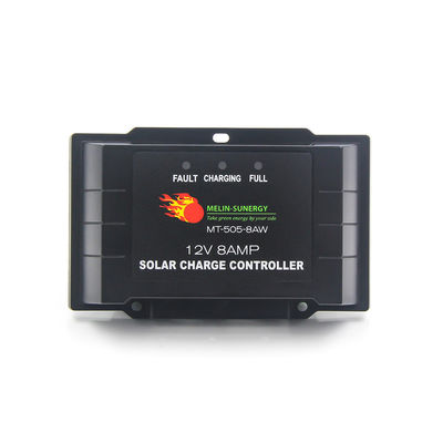 ราคาดี เครื่องควบคุมการชาร์จแสงอาทิตย์ Pwm สีดํา IP67 8A 12V 24V เครื่องควบคุมการชาร์จแสงอาทิตย์ ออนไลน์