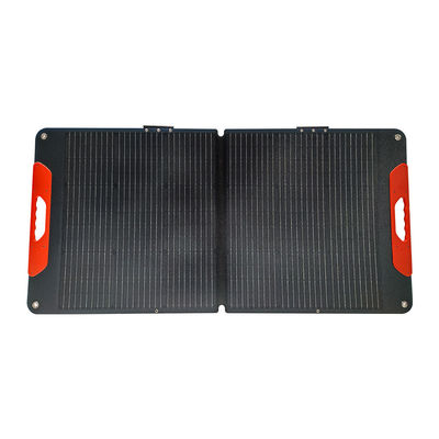 แคมป์ พกพา พับแผ่นแสงอาทิตย์ กันน้ํา 100W พลังงานที่สามารถปรับปรุงได้ แผ่นแสงอาทิตย์