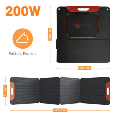แผนแสงอาทิตย์พับพกพา 12 วอท แผนแสงอาทิตย์ซิลิคอนโมโนคริสตัล 200W แผนแสงอาทิตย์ IP65