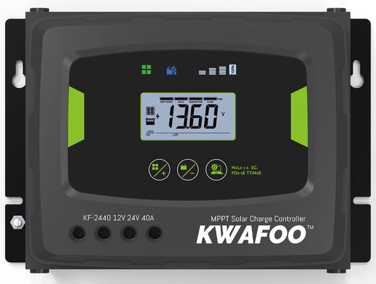 LiFePO4 แบตเตอรี่ที่สอดคล้อง RV 40Amp MPPT เครื่องควบคุมการชาร์จแสงอาทิตย์ด้วยการป้องกัน IP43