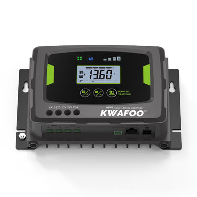 20a mppt เครื่องควบคุมการชาร์จแสงอาทิตย์ 12v 24v สําหรับแบตเตอรี่ lifepo4